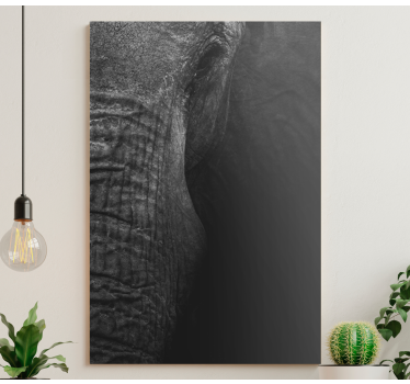 Canvas schilderij olifant majestueus olifantenportret - TenStickers