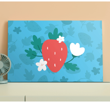 Canvas schilderij stilleven en fruit Bloemenpatroon en - TenStickers