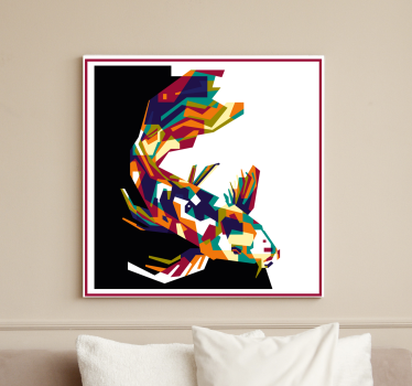 Canvas schilderij vis kleurrijke koi vissen - TenStickers