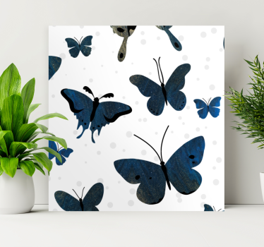 Diverse vlinderpatronen Canvas schilderij vlinder - TenStickers