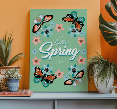 Hallo lente Canvas schilderij woonkamer - TenStickers