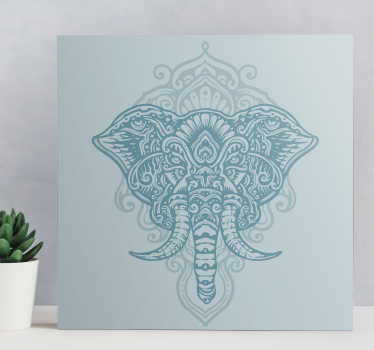Sierlijk olifantsontwerp Canvas schilderij olifant - TenStickers