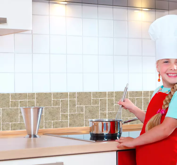 Tegelstickers badkamer vierkant marmer - TenStickers