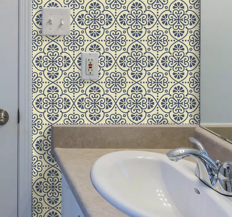 Tegelstickers hydraulisch patroon - TenStickers