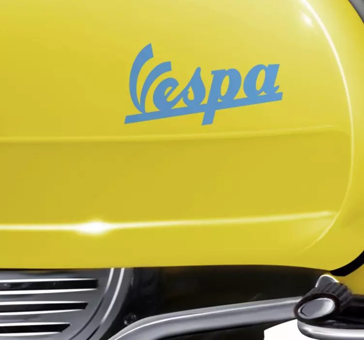 Helm stickers vespa logo - TenStickers