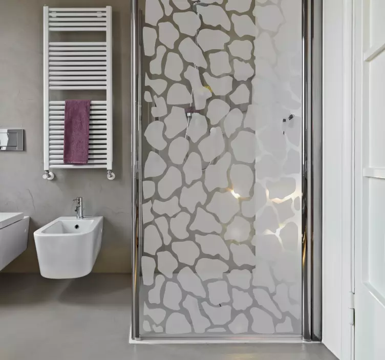 Sticker douchedeur Girafpatroon - TenStickers