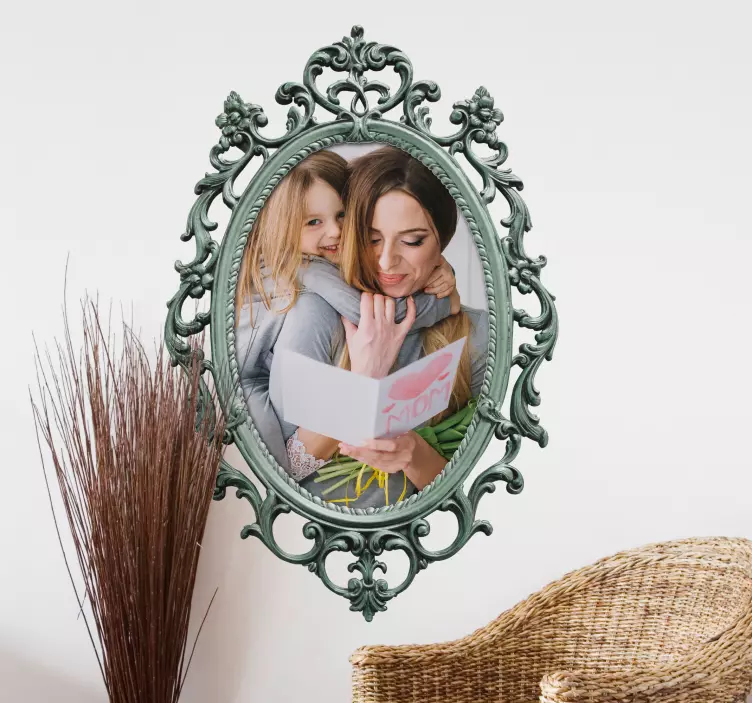 Vintage spiegel personaliseerbaar - TenStickers