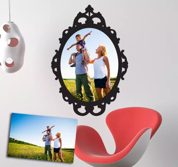 Gepersonaliseerde foto lijst sticker - TenStickers