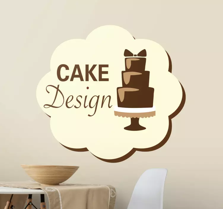 Sticker cake design taart - TenStickers