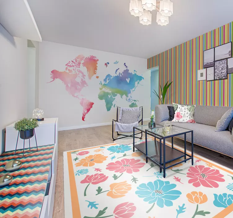 Meubel sticker chevron patroon oppervlak - TenStickers