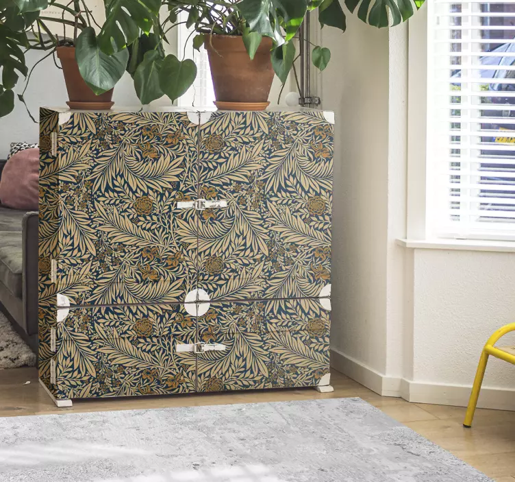 Meubelsticker vintage bloemen - TenStickers