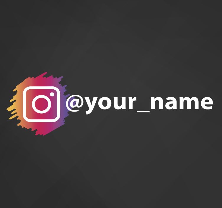 Gepersonaliseerde Instagram-logo etalage sticker - TenStickers