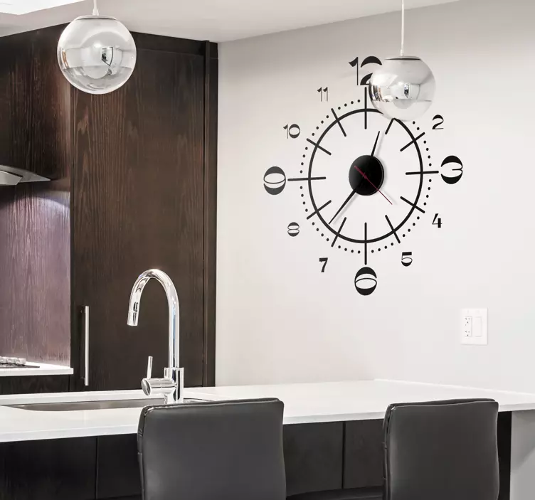 Kloksticker industriële stijl - TenStickers