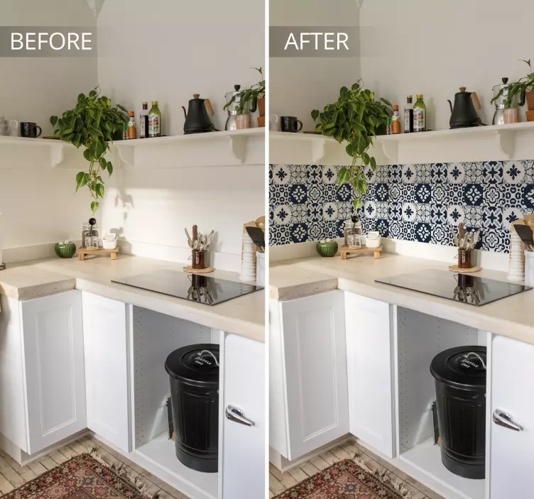 Decoratie sticker marine geometrische patronen - TenStickers