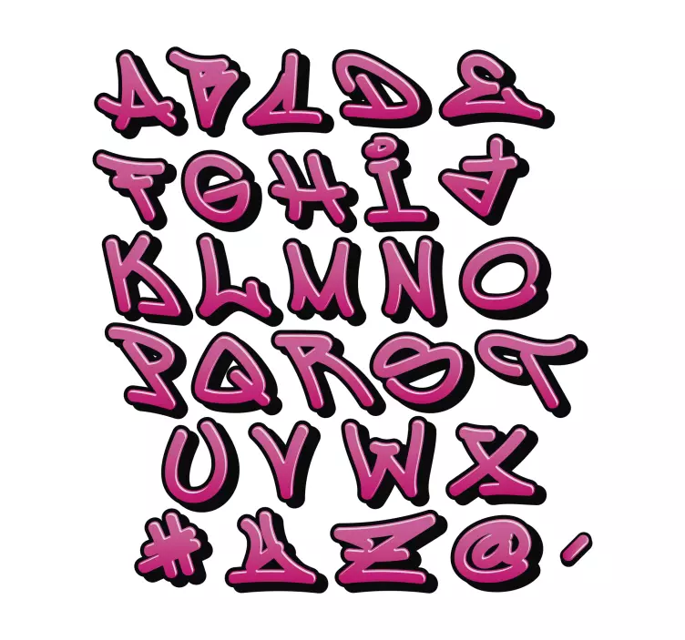 Stickers maken Graffiti voor meisjes - TenStickers