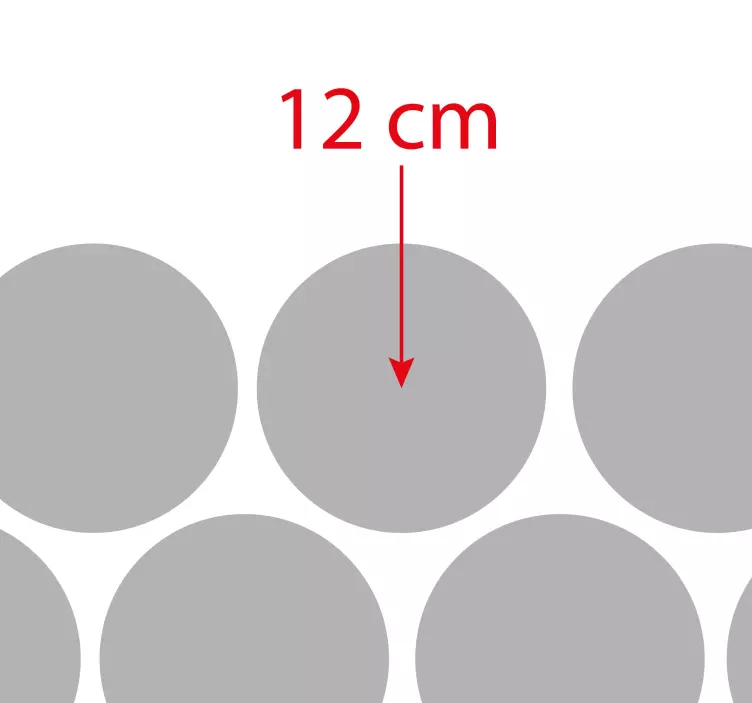 Doorschijnende raamsticker met cirkels - TenStickers