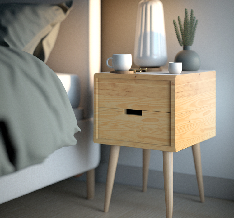 Licht hout kleur Meubelsticker - TenStickers