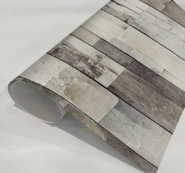 Lichte verouderde hout Meubelsticker - TenStickers