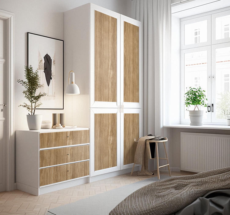 Houtenvlechtwerk Meubelsticker - TenStickers