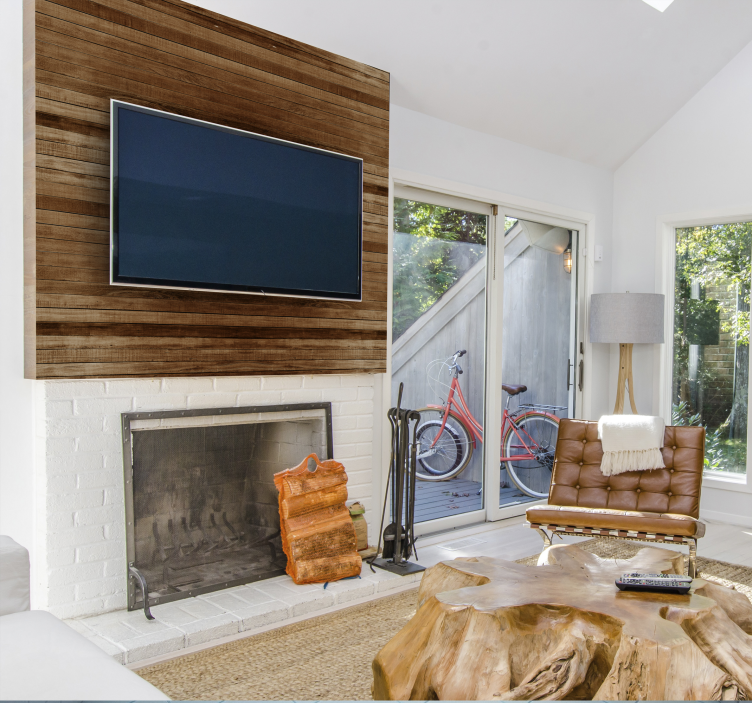 Houten latten Meubelsticker - TenStickers