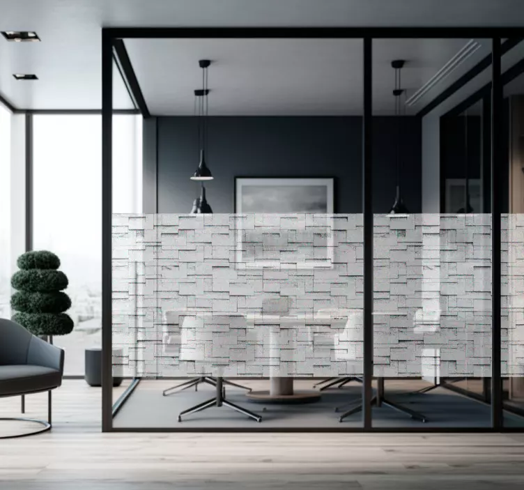 Transparante textuur Raamsticker - TenStickers