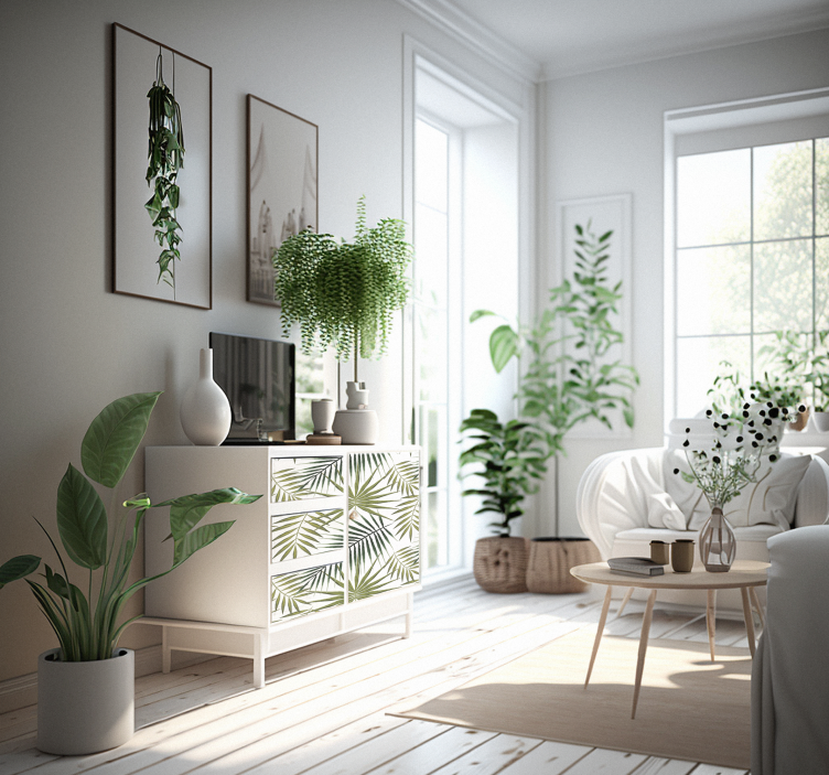 Palmbladeren Meubelsticker - TenStickers