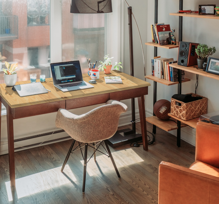 Licht hout kleur Meubelsticker - TenStickers