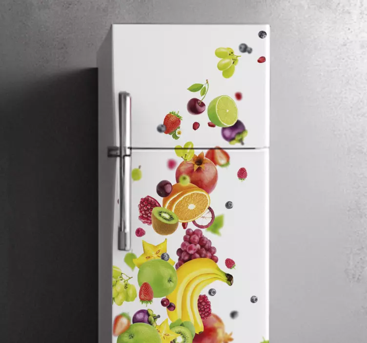 Vinyl Fruit Koelkast sticker - TenStickers