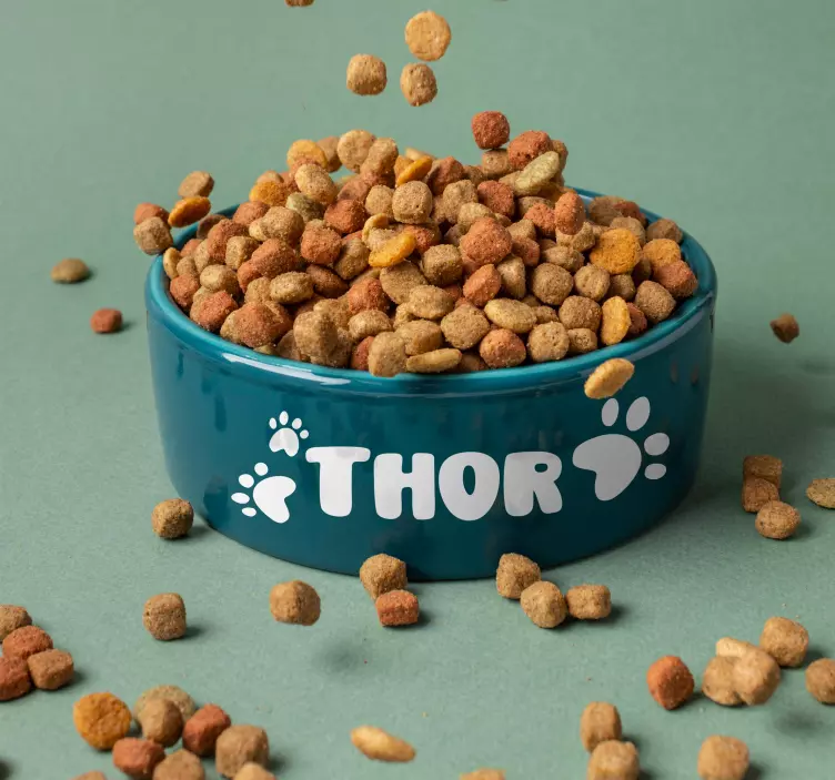 honden naam sticker garage - TenStickers