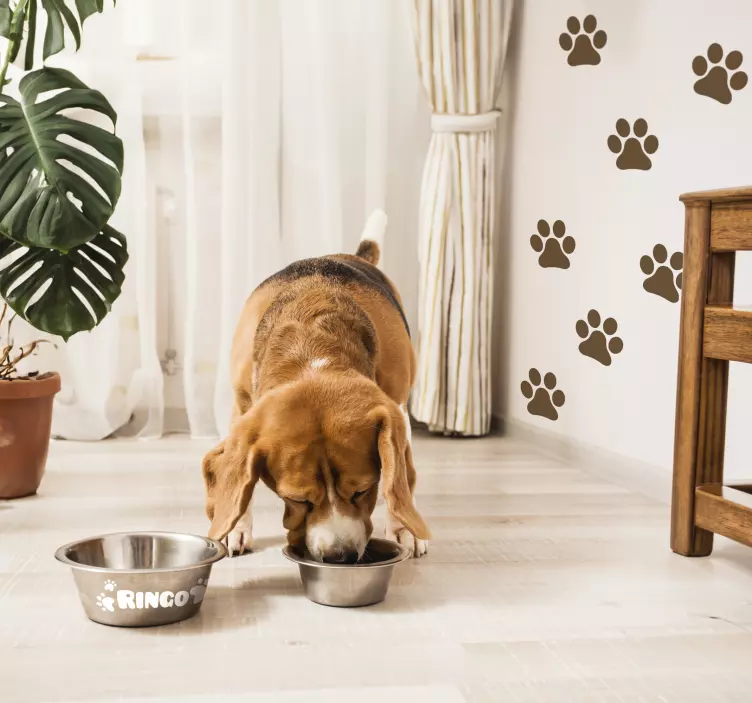 honden naam sticker garage - TenStickers