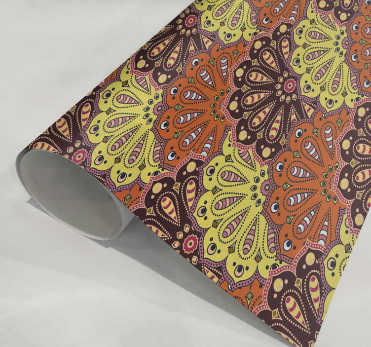 Abstract mandala patroon keuken sticker - TenStickers