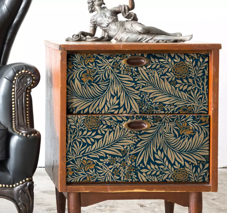 Meubelsticker vintage bloemen - TenStickers