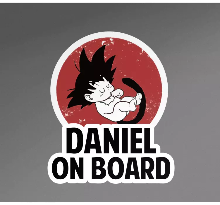 Ruimteschip ontwerp baby aan boord autosticker - TenStickers