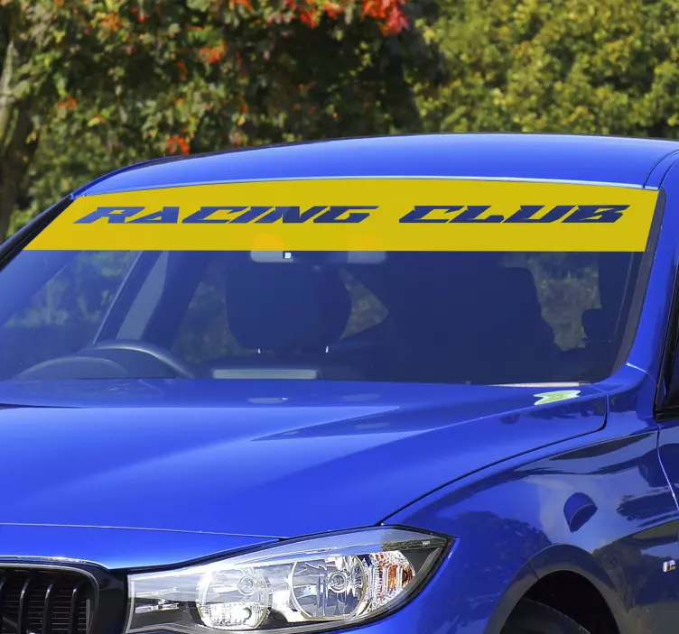 Autosticker zonneklep op maat gepersonaliseerd - TenStickers