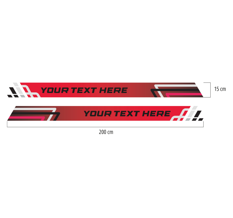 Race stijl strepen set auto sticker - TenStickers