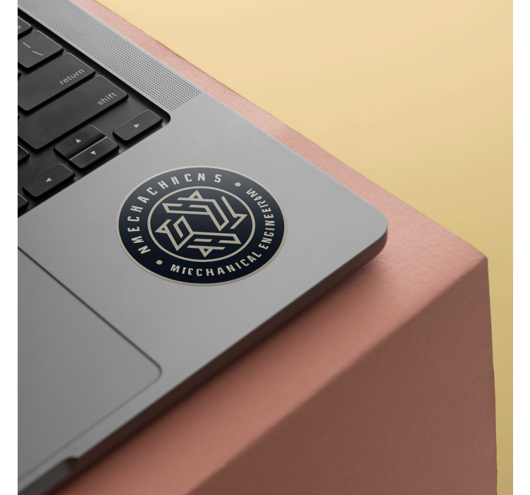 Gepersonaliseerde ronde sticker drukken met logo - TenStickers