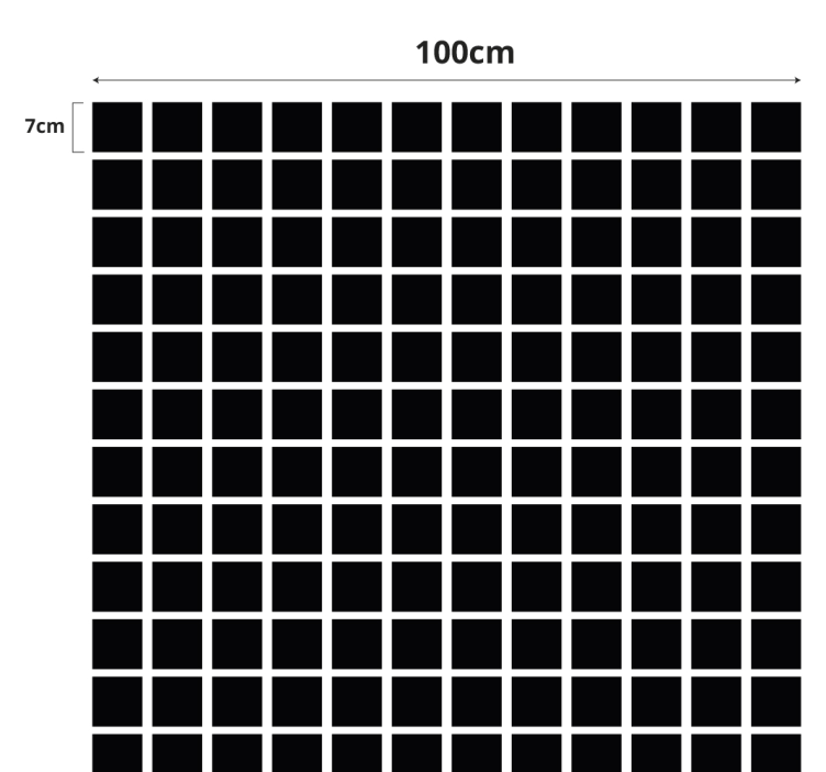 Raamfolie grijze vierkanten schaal - TenStickers