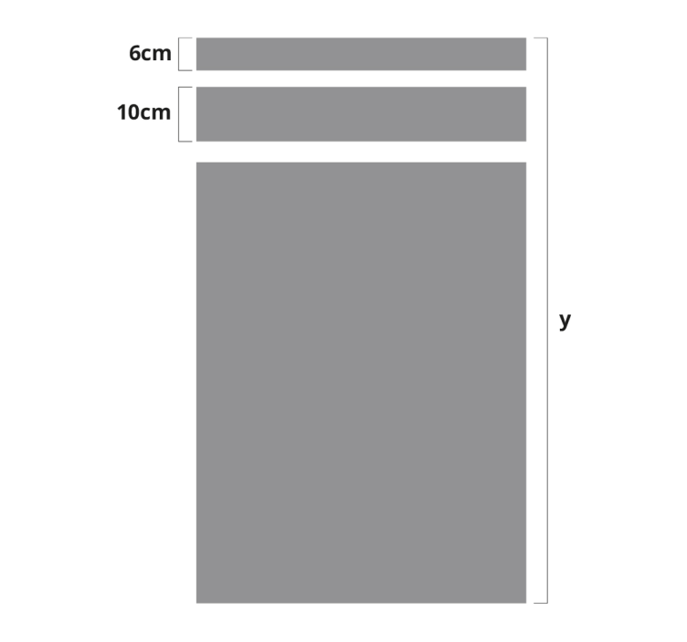 Deursticker met Strepenontwerp - TenStickers
