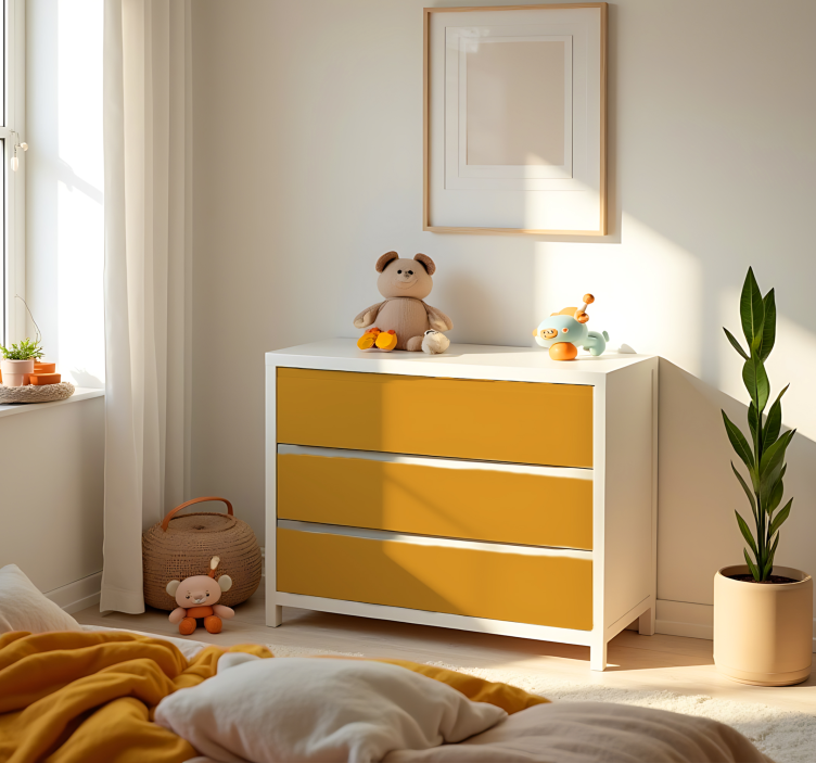 Mat geel vinyl stickervel kleuren - TenStickers