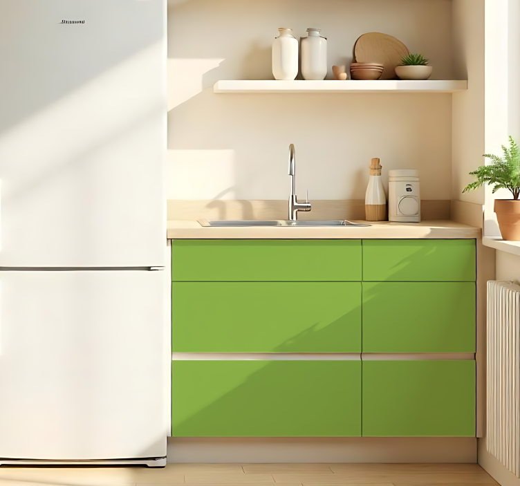 Zelfklevende folie - Mat Groen - TenStickers