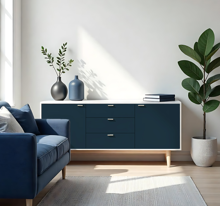 Zelfklevende folie - Mat Donkerblauw - TenStickers