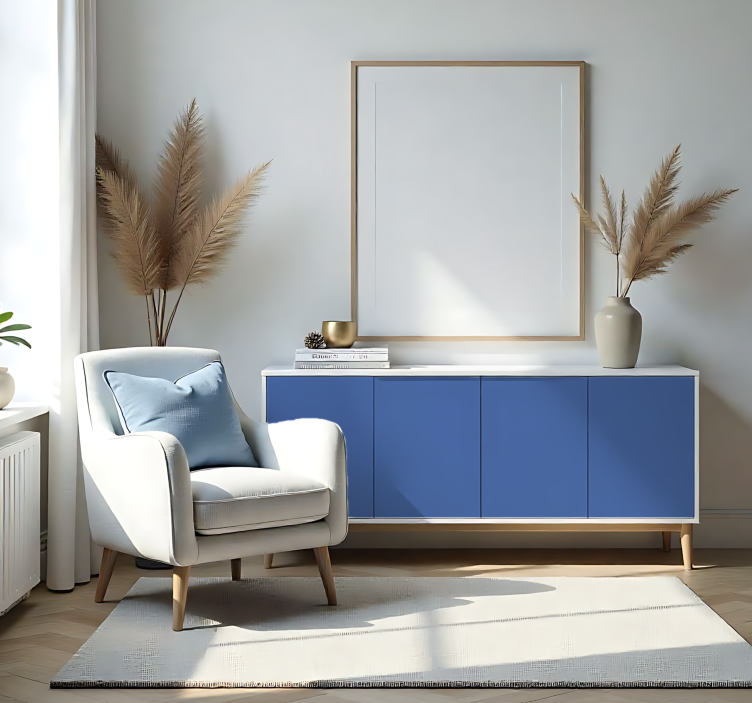 Zelfklevende folie - Mat Blauw - TenStickers