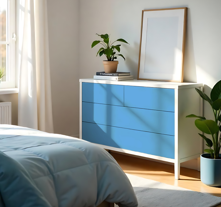 Zelfklevende folie - Mat Lichtblauw - TenStickers