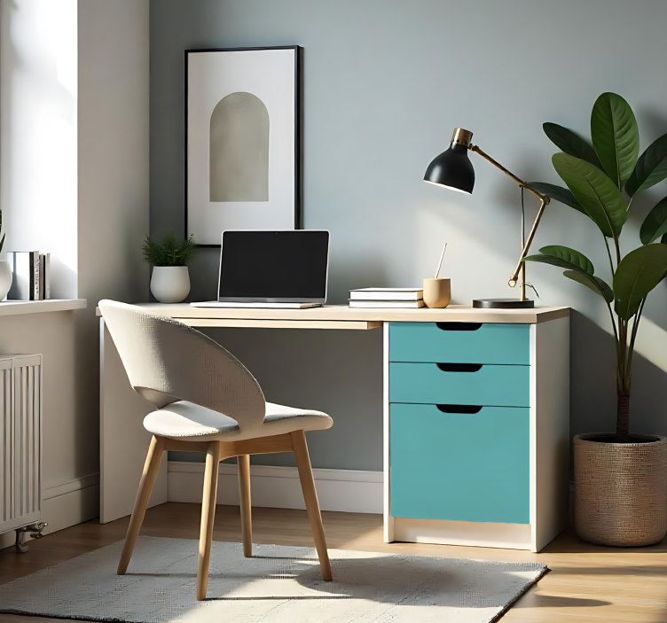 Zelfklevende folie - Mat Medium Turquoise - TenStickers