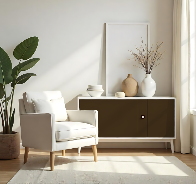 Zelfklevende folie - Mat Bruin - TenStickers