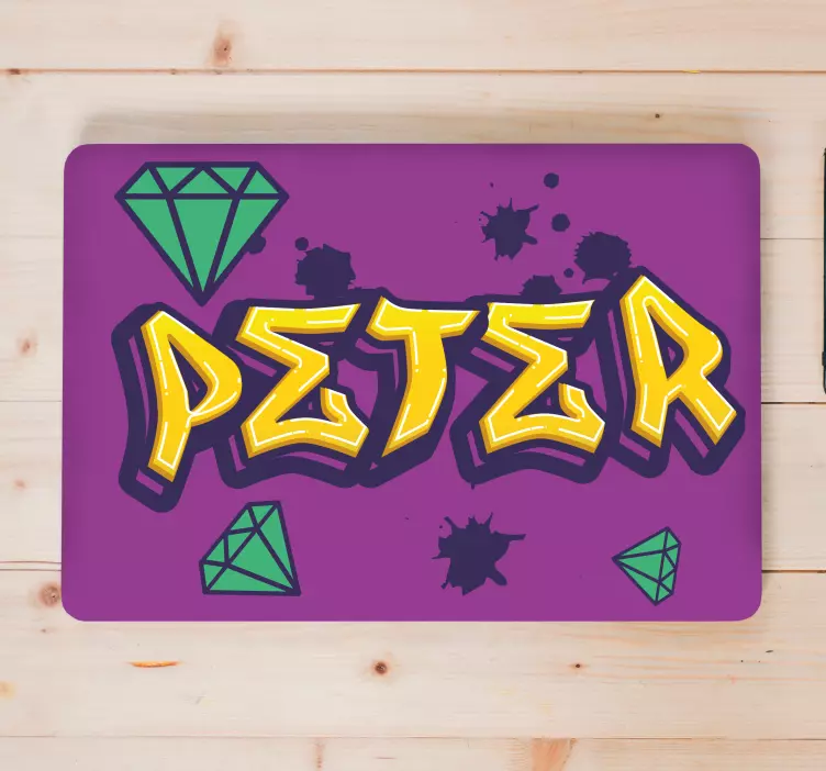 Graffiti-kunst op maat gemaakte kunst laptop sticker - TenStickers
