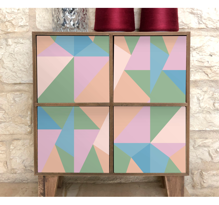 Abstract geometrisch motief sticker geometrische vormen - TenStickers