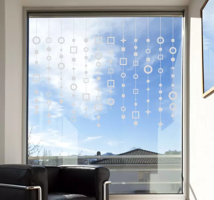 Abstracte Raamsticker - TenStickers