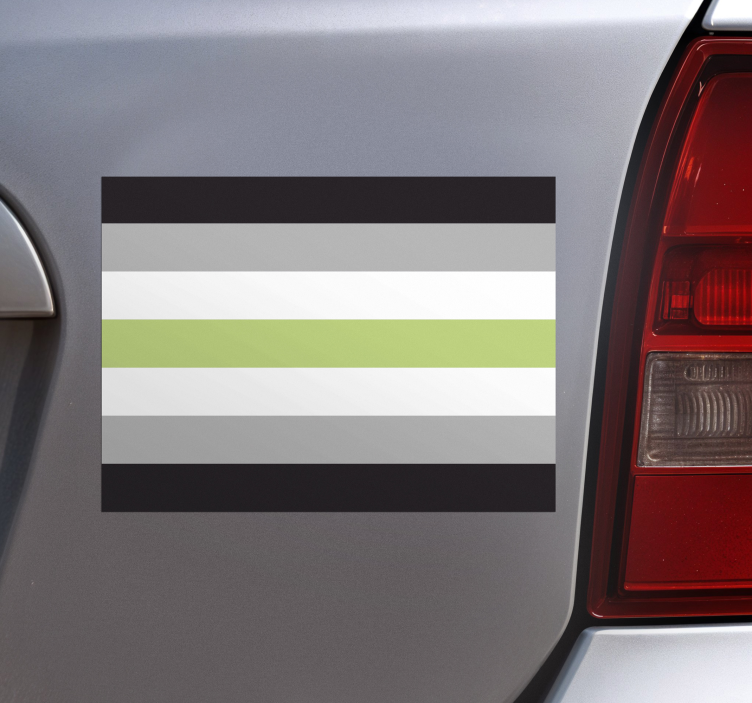Agender vlag autosticker - TenStickers