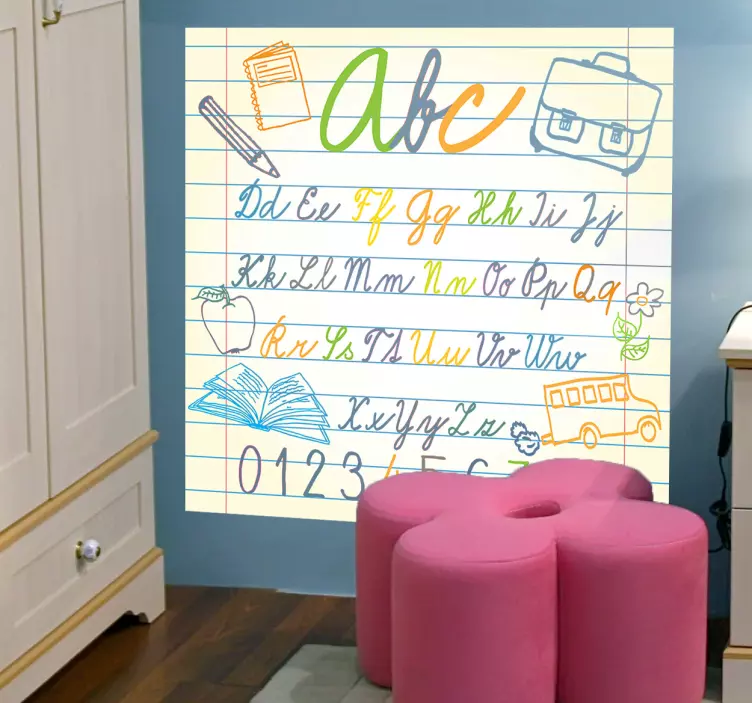 Alfabet Muursticker Kinderen - TenStickers